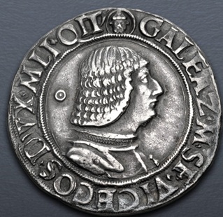 Galeazzo Maria Sforza, Duke of Milan, 1474-1476 (Milan Mint - AR Testone)